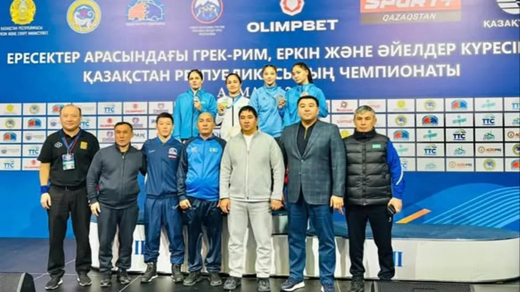итоги чемпионата Казахстана по греко-римской, вольной и женской борьбе среди взрослых фото на taspanews.kz от 09 декабря 2025 09:21