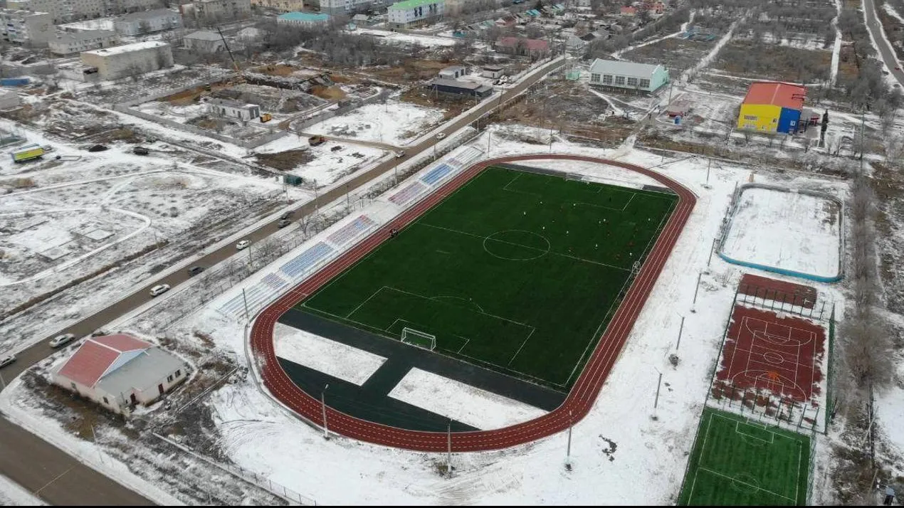 Стадион в Алге фото на taspanews.kz от 10 декабря 2025 09:42