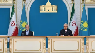 Президенты Казахстана и Ирана выступили с совместным заявлением