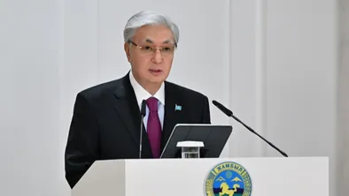 Токаев выступил перед общественностью в Жамбылском регионе