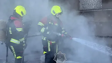 В Астане по повышенному рангу тушили пожар в кафе