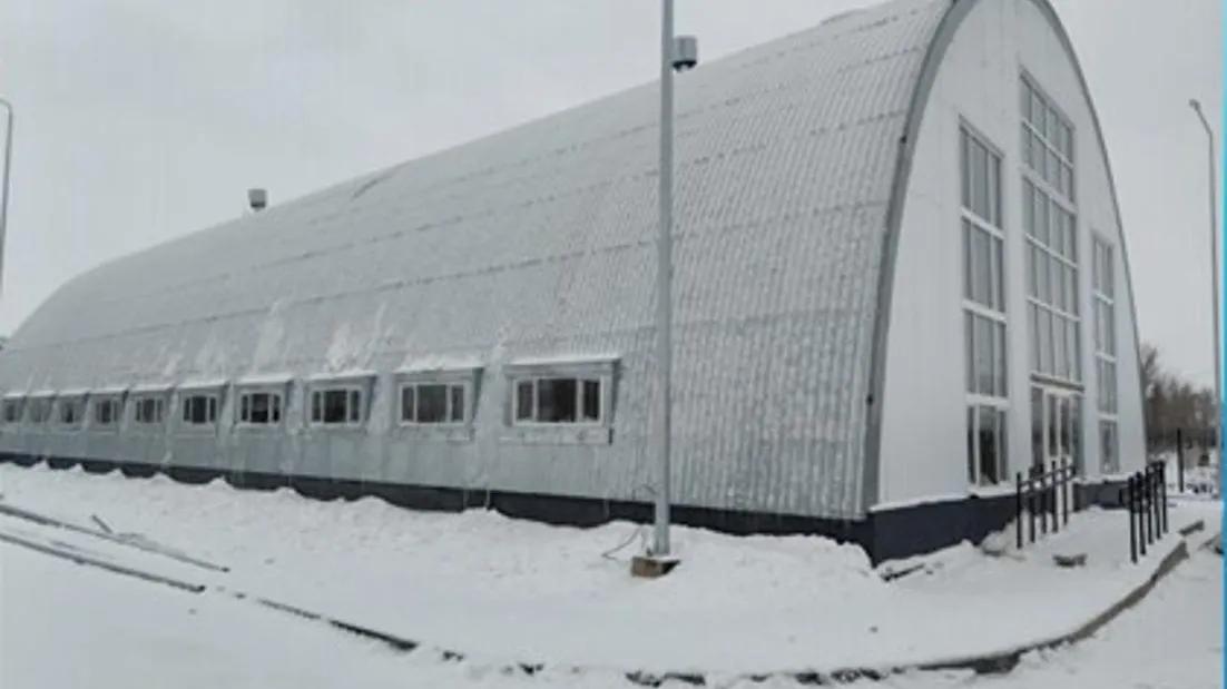 Спортивный модуль в селе Зайсанского района фото на taspanews.kz от 29 января 2026 12:19