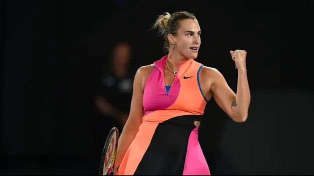Арина Соболенко во время полуфинального матча Australian Open-2026