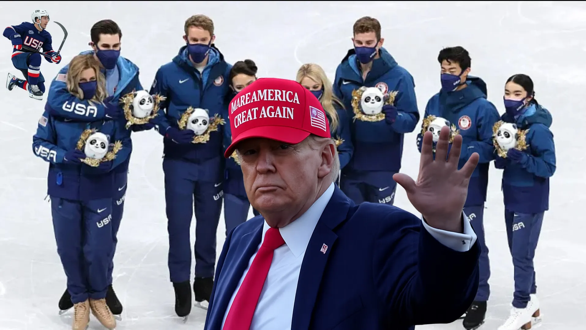 Дональд Трамп и спортсмены сборной США на фоне подготовки к Олимпиаде в Милане фото на taspanews.kz от 03 февраля 2026 12:07