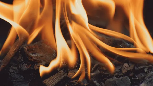 Грузовик загорелся на трассе в Абайской области