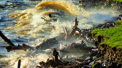 Мост затопило в Акмолинской области из-за паводков