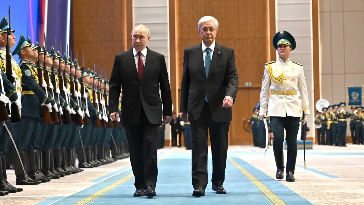 Токаев и Путин начали переговоры в Астане фото на taspanews.kz от 28 мая 2026 13:18