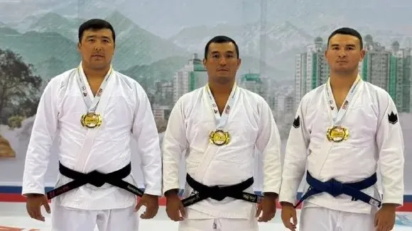 Трое полицейских Жетысу завоевали три золота чемпионата Азии по джиу-джитсу