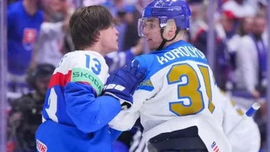 Сборная Казахстана по хоккею проиграла Словакии, капитан команды Роман Старченко спровоцировал потасовку